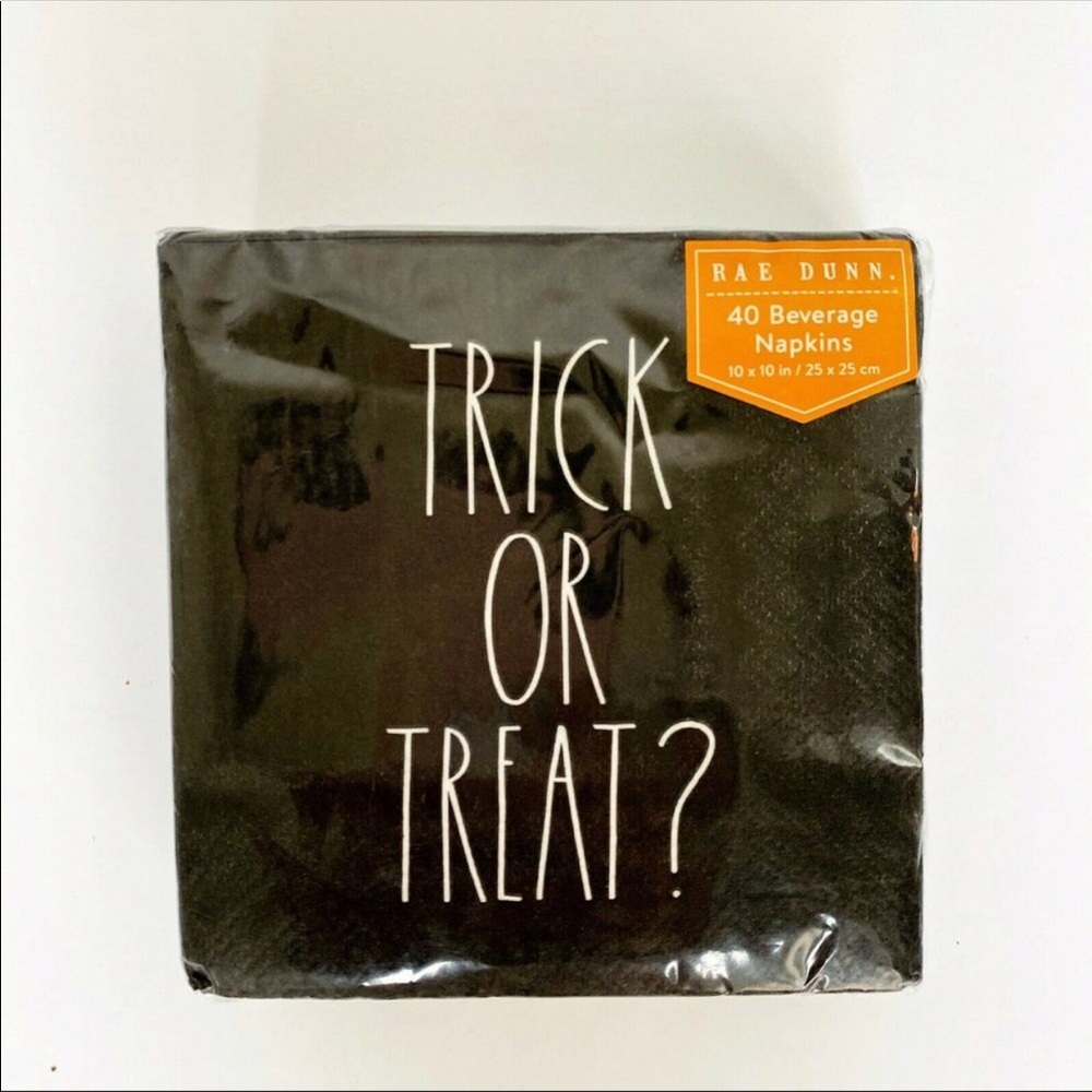 Rae Dunn Trick or Treat Cocktail Napkins NWT